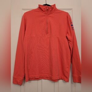 Vineyard Vines Coral Half-Zip Sweater